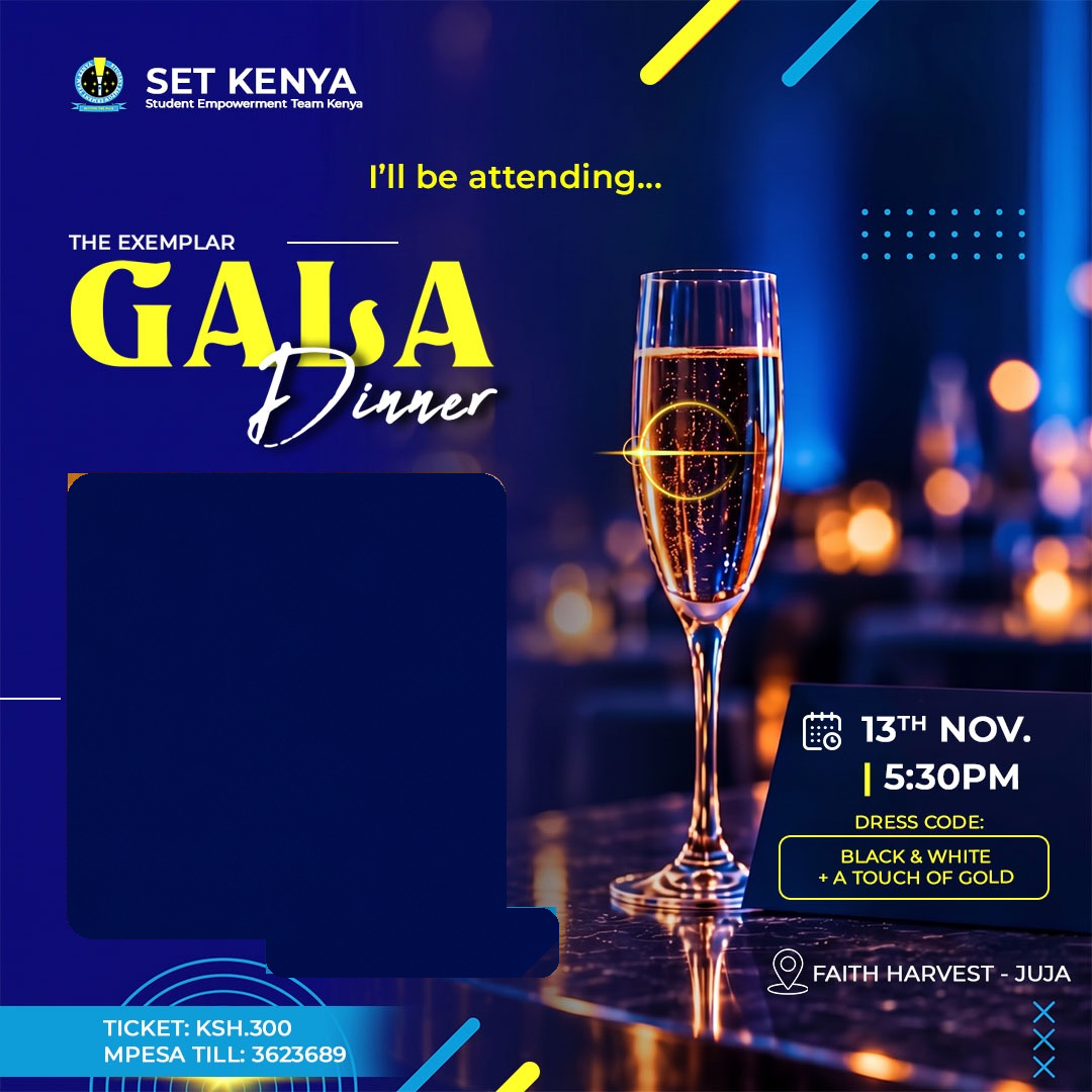 Exemplar GALA Dinner flyer template
