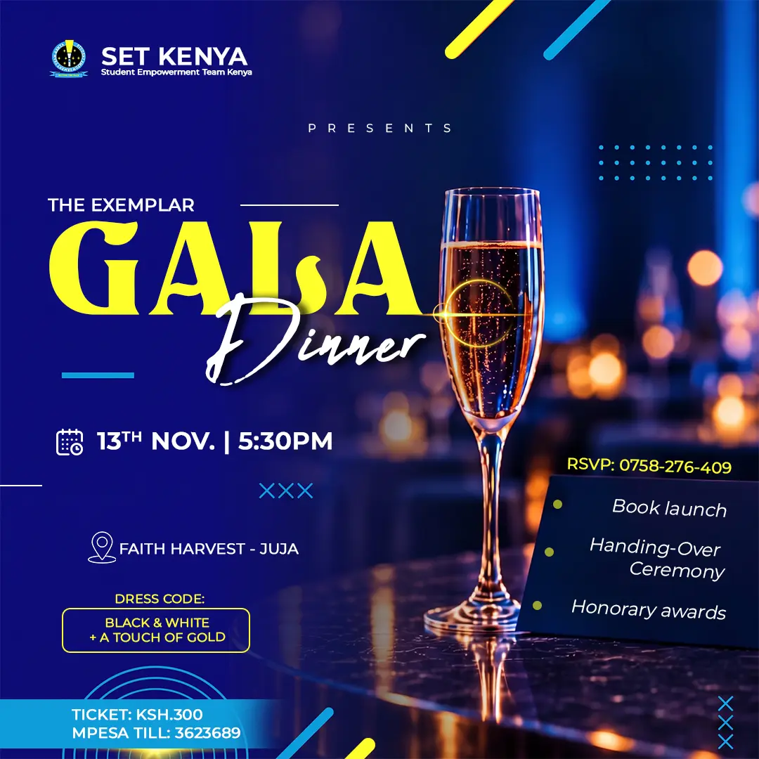 The Exemplar GALA Dinner event poster with ticket, venue and programme details